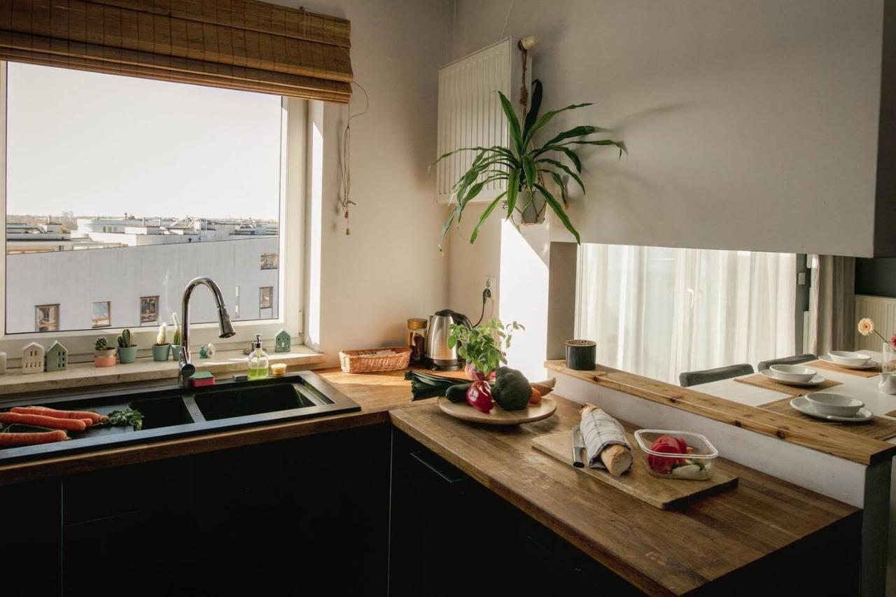 Dwupoziomowy, Rodzinny Apartament. Ochrona, Garaz. Varşova Dış mekan fotoğraf